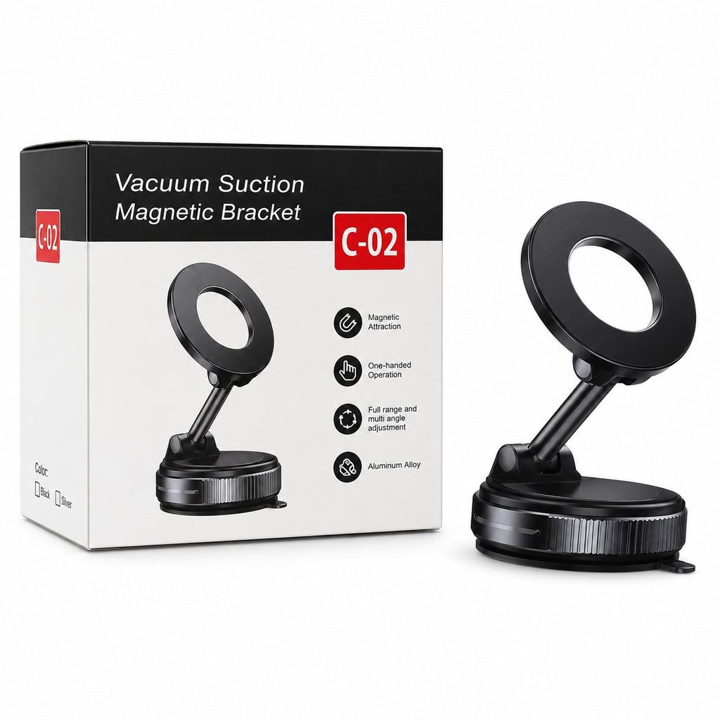 Soporte Magnético con Succión al Vacio