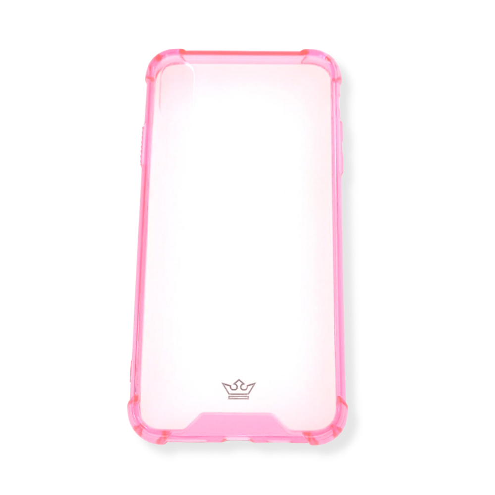 Estuche Protección El Rey Hard Case Reforzado para iPhone Xs Max Color Rosado