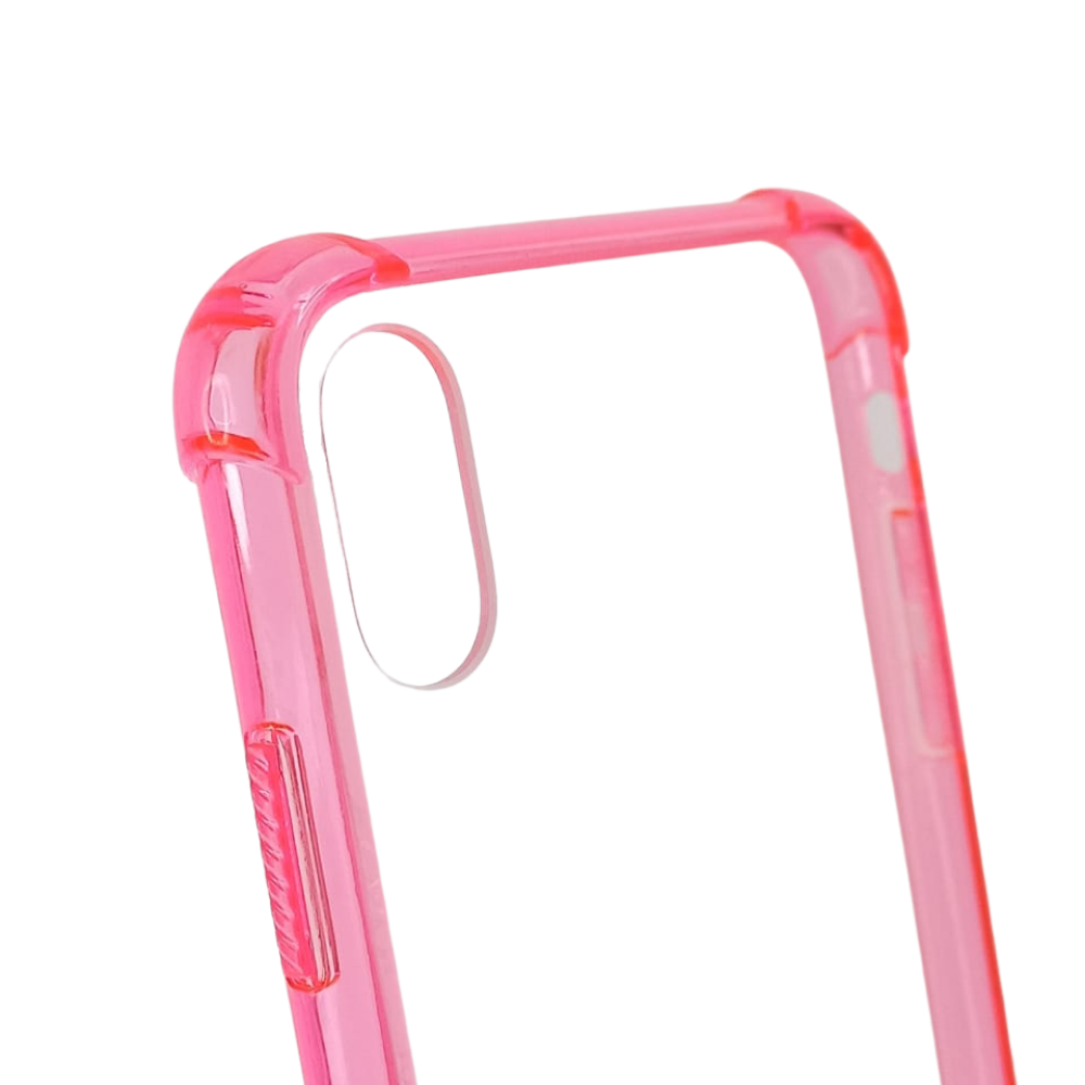Estuche Protección El Rey Hard Case Reforzado para iPhone Xs Max Color Rosado